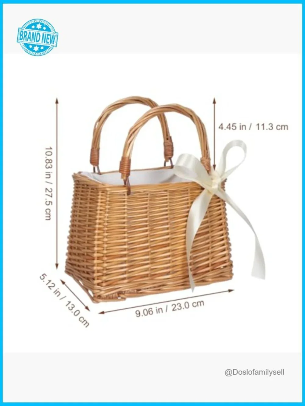 Wicker Handbag Rattan Woven Tote Boho Straw Beach Bag Summer Wedding Clutch